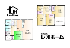 【4号棟】
◆土地／254.39平米（通路部分含む）◆建物／96.78平米