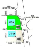 【1号棟】
◆土地／２２９．５８平米◆建物／１００．０３平米