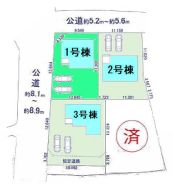 ◆１号棟
◆土地／２０６．４平米◆建物／１０５．１６平米