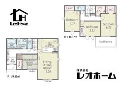 1号棟
◆土地/153.38平米◆建物/101.85平米