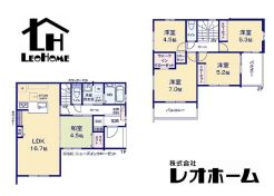 1号棟
◆土地/181.52平米(通路部分含む)◆建物/104.62平米